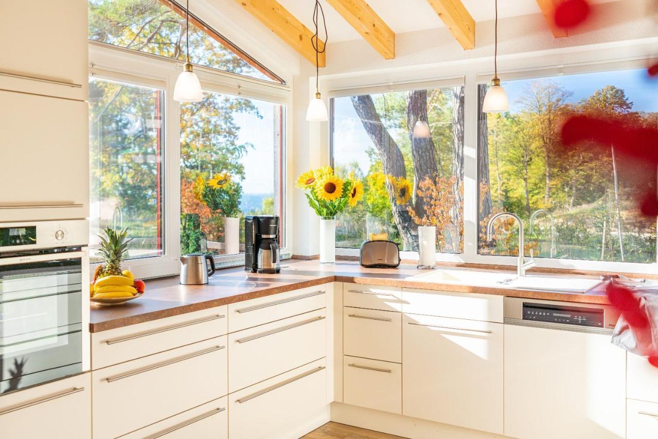 Ferienhaus "Biberburg Am Haff" Garz  Bagian luar foto